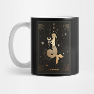 Capricorn Zodiac Sign Golden Mug